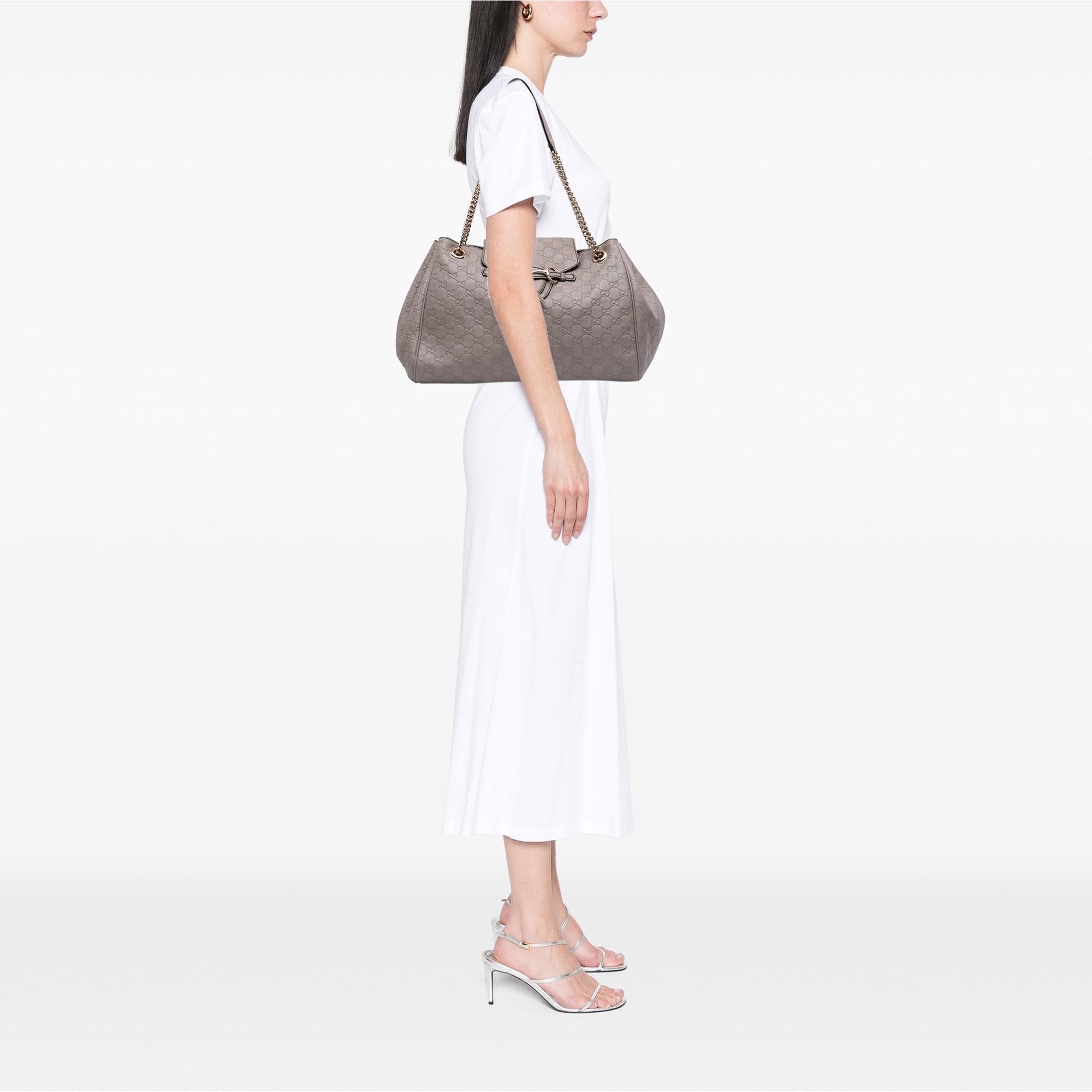 Gucci Large Guccissima Emily Chain Shoulder Bag