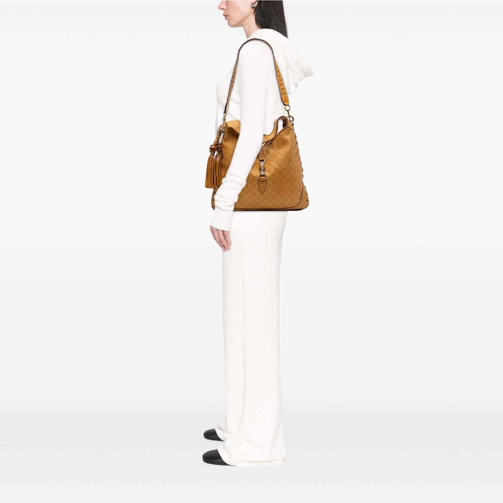 Gucci Large Guccissima New Jackie Satchel