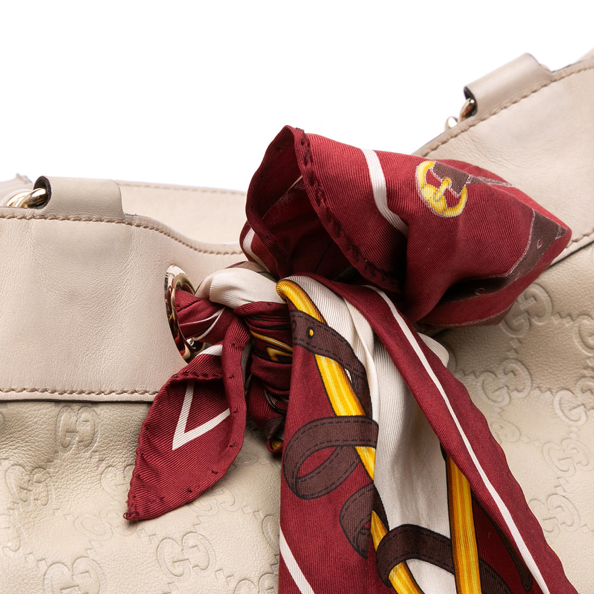 Gucci Large Guccissima Positano Scarf Tote