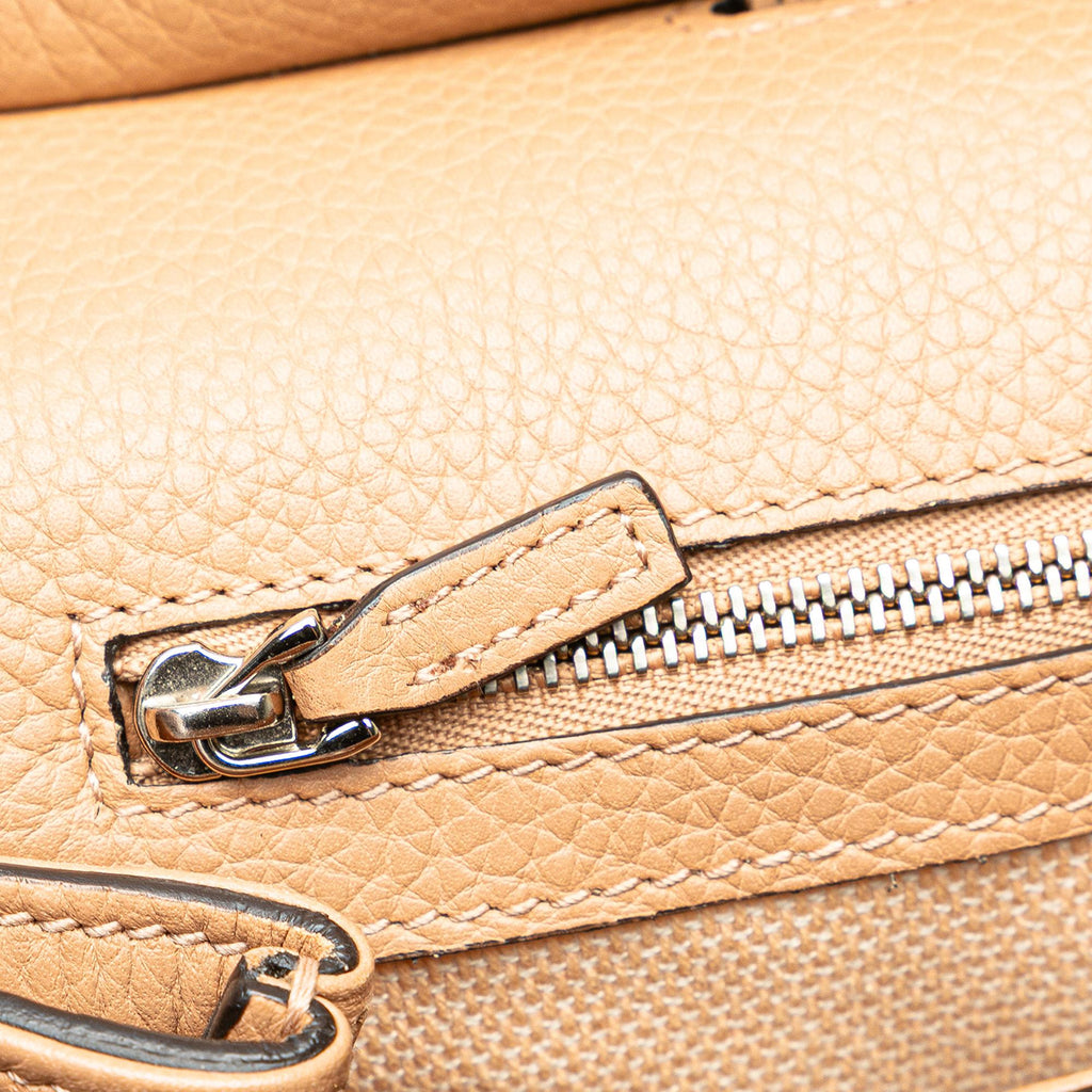 Gucci Large Leather Bamboo Daily Satchel