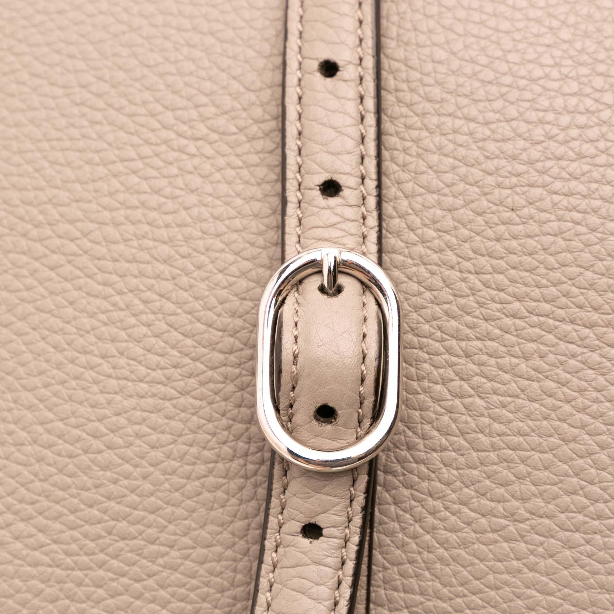 Gucci Large Leather Bamboo Daily Satchel