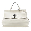 Gucci Large Leather Bamboo Daily Satchel