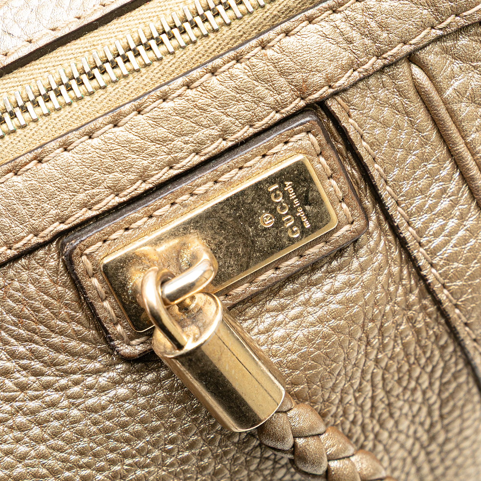 Gucci Large Leather Bella Tote