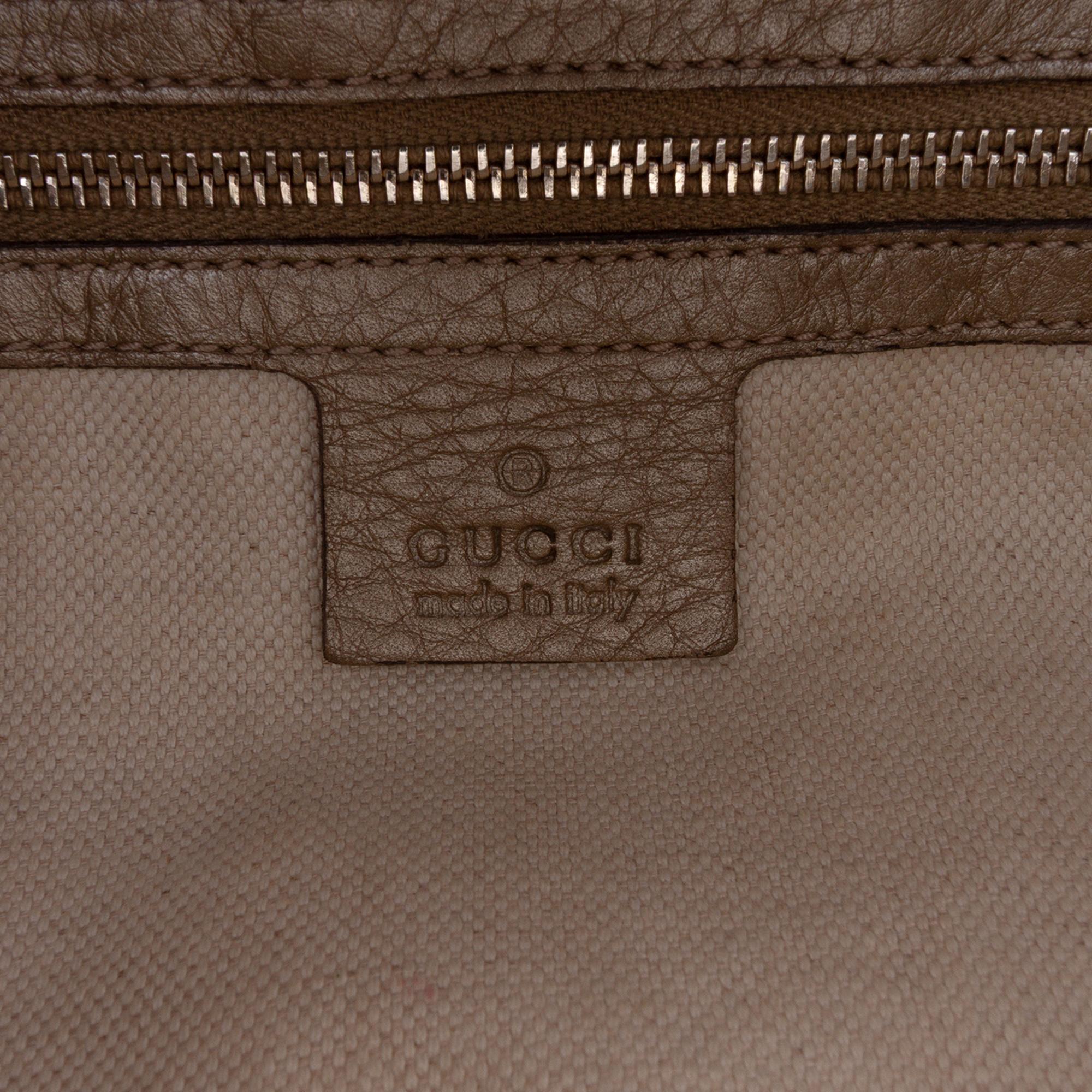 Gucci Large Leather Bella Tote