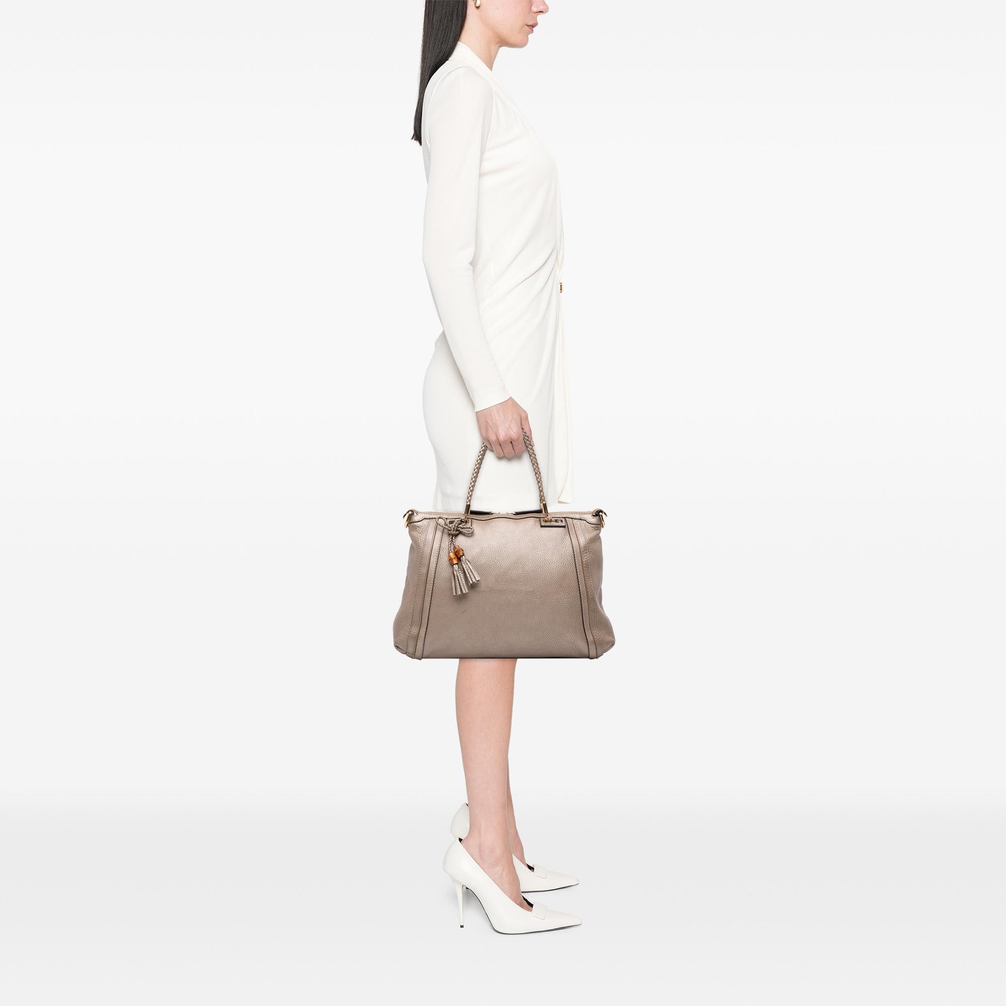 Gucci Large Leather Bella Tote