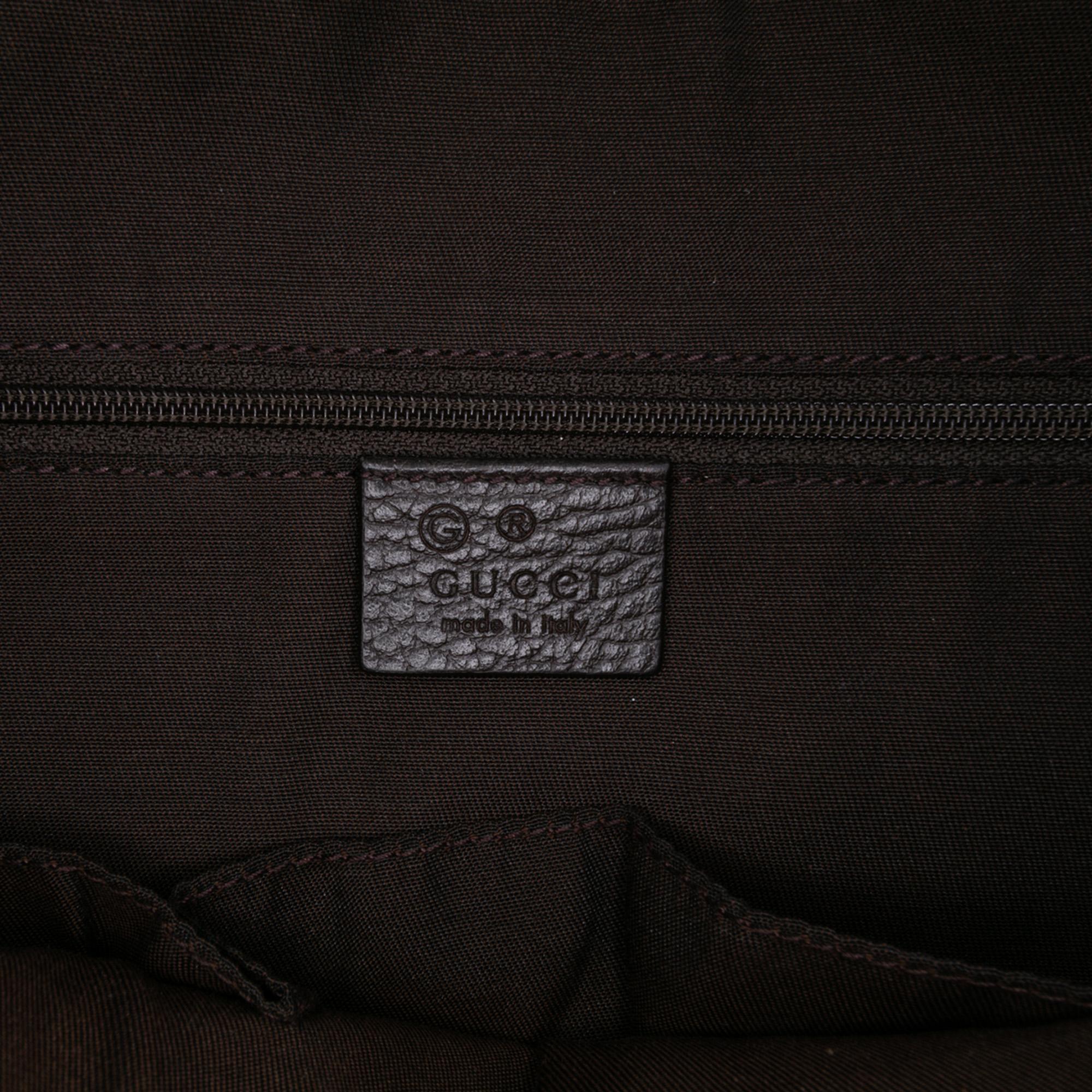 Gucci Large Leather GG Charm Dome Satchel