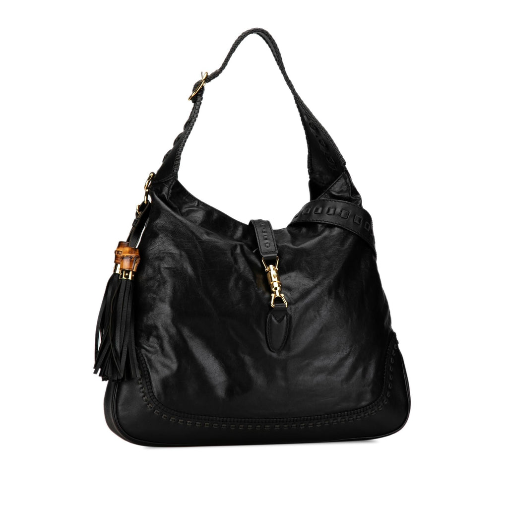 Gucci Large Leather New Jackie Satchel (SHG-IPKUWc)