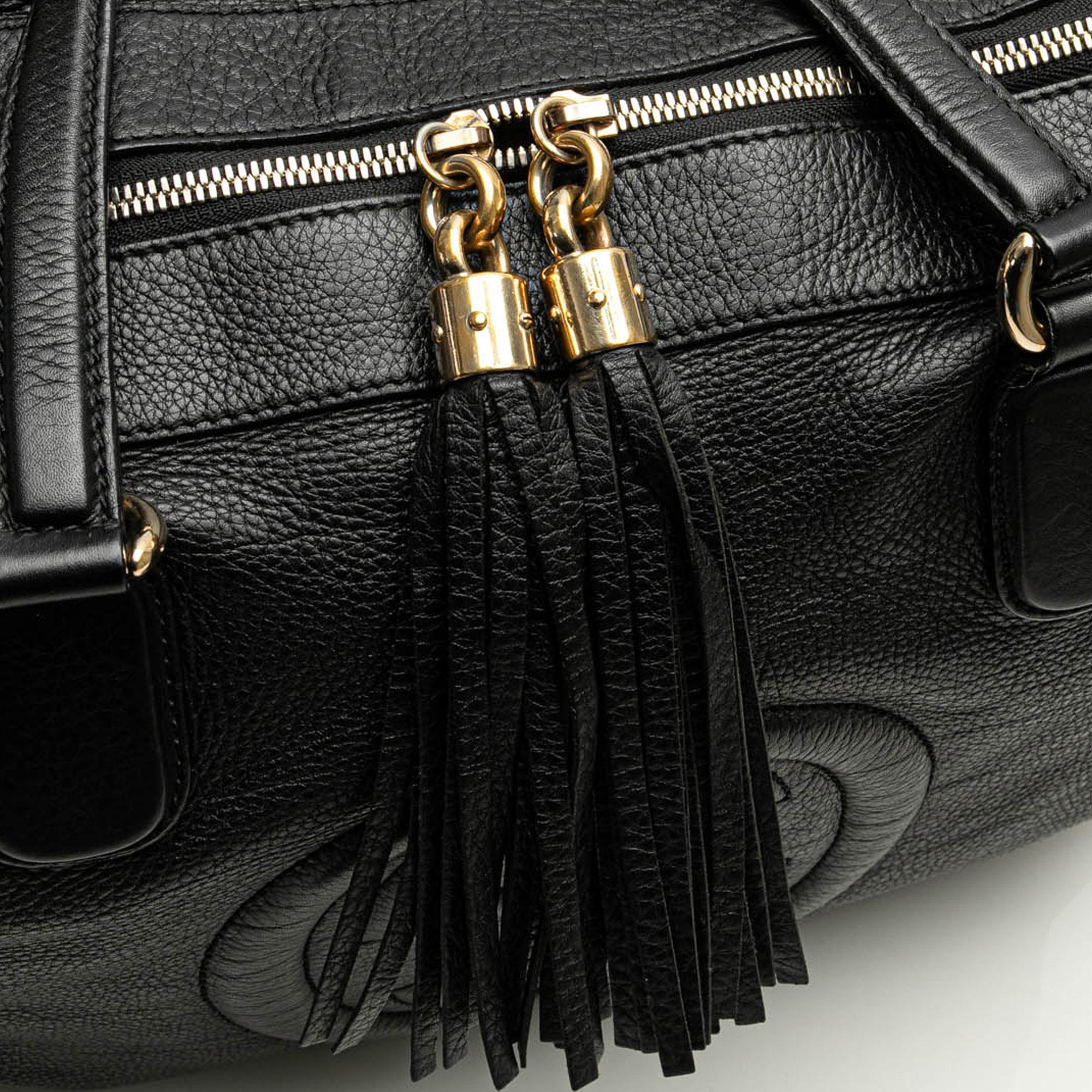 Gucci Large Leather Soho Zip Tote