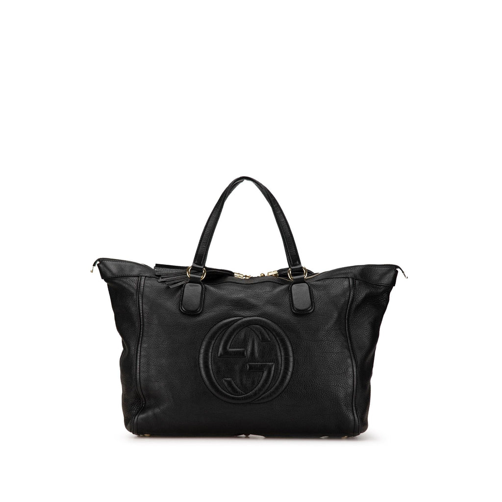 Gucci Large Leather Soho Zip Tote