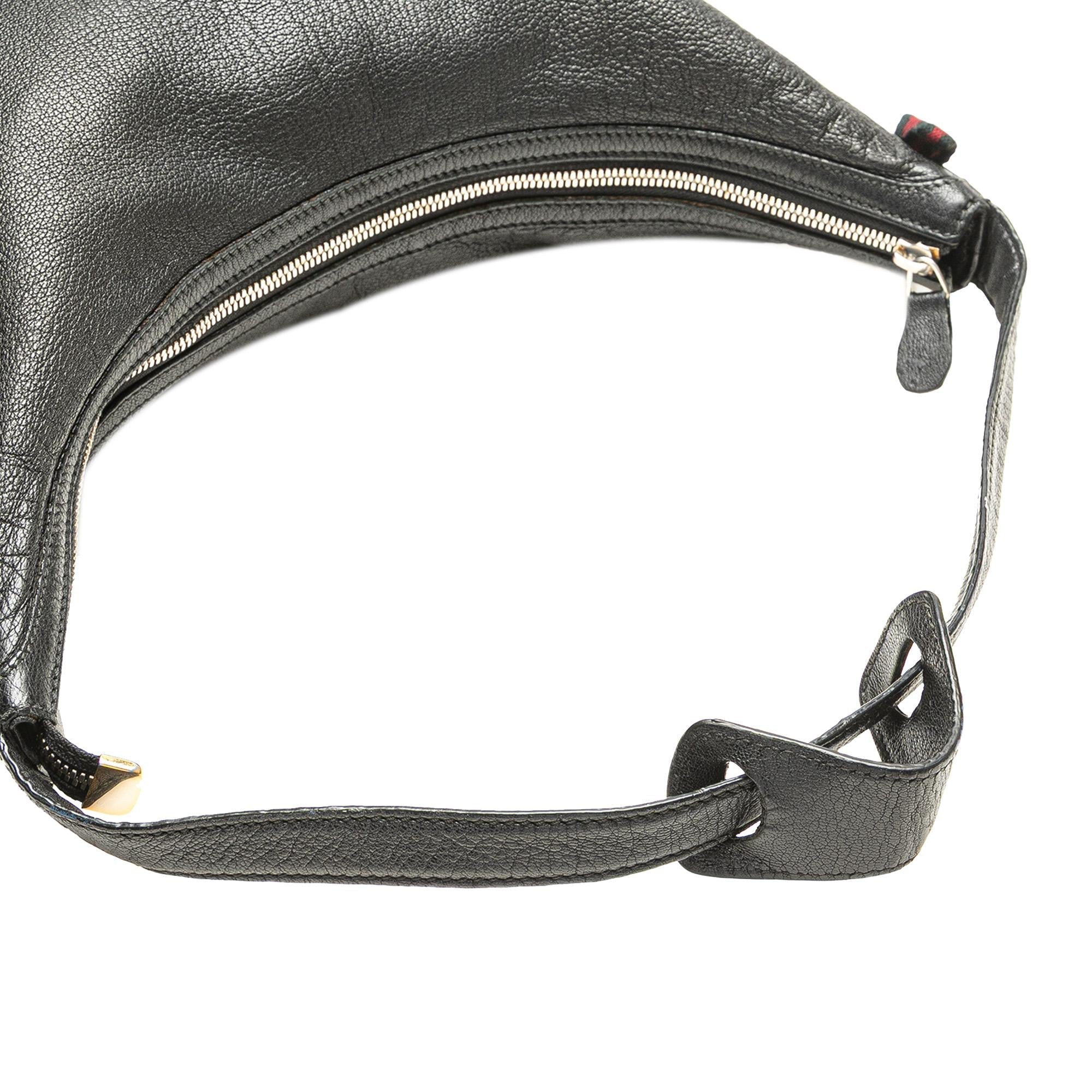 Gucci Large Leather Web Princy Hobo
