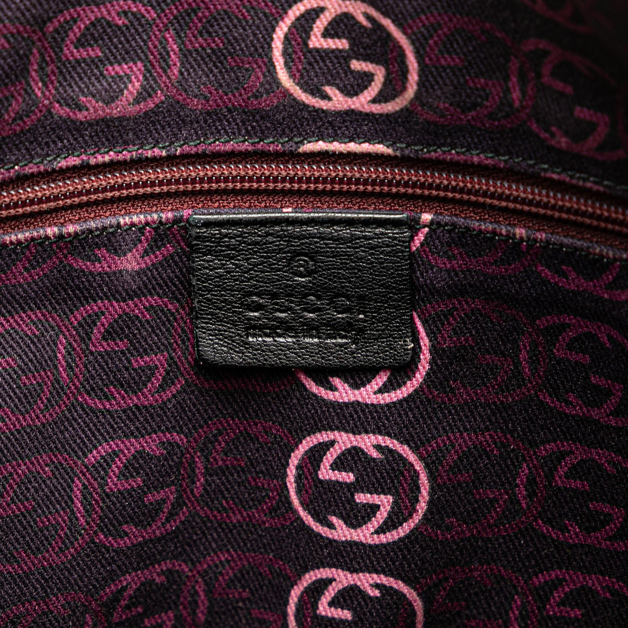 Gucci Large Leather Web Princy Hobo