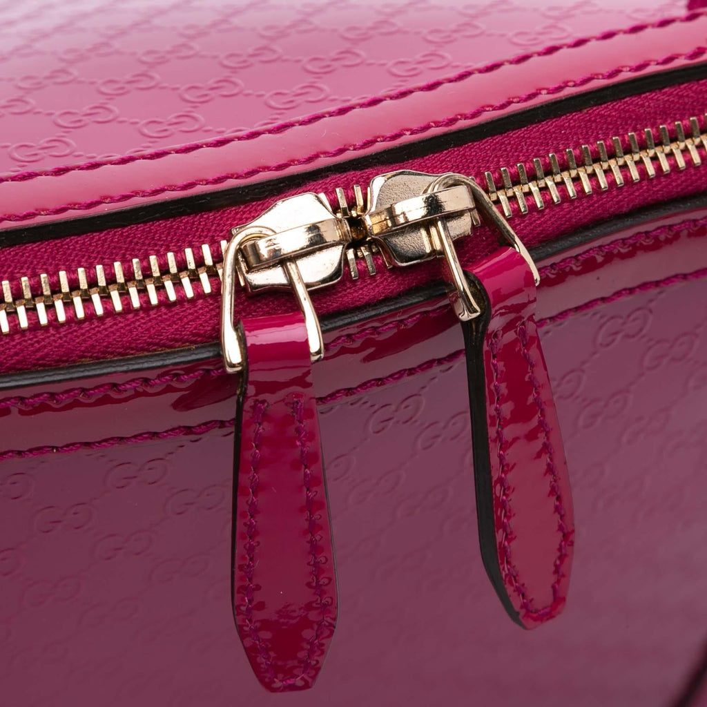 Gucci Large Microguccissima Patent Nice Dome Satchel