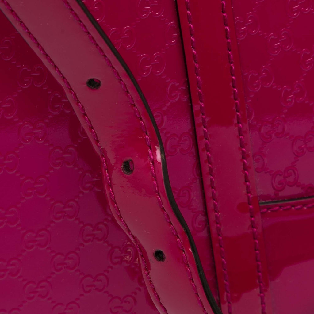 Gucci Large Microguccissima Patent Nice Dome Satchel
