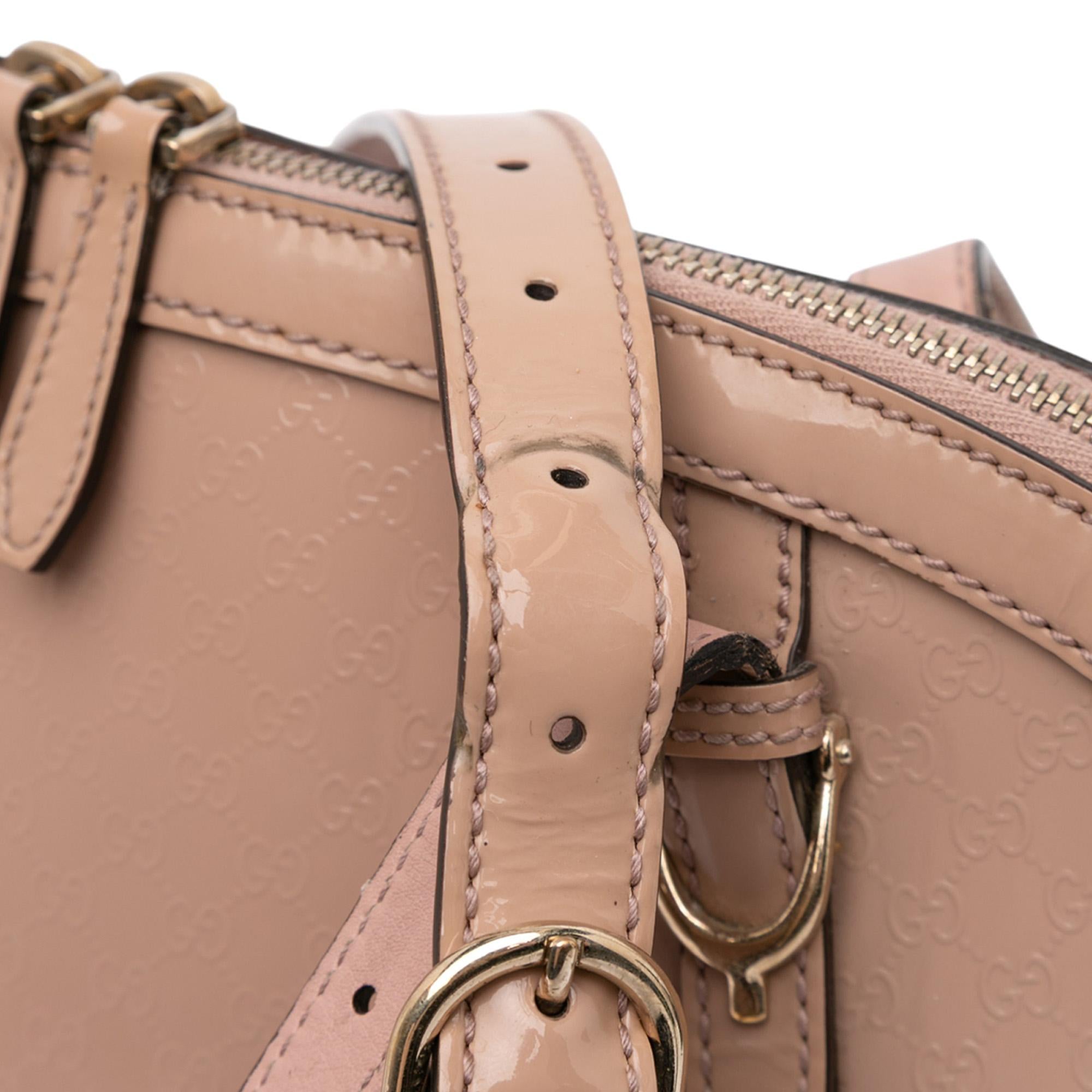 Gucci Large Microguccissima PatLBt Nice Dome Satchel
