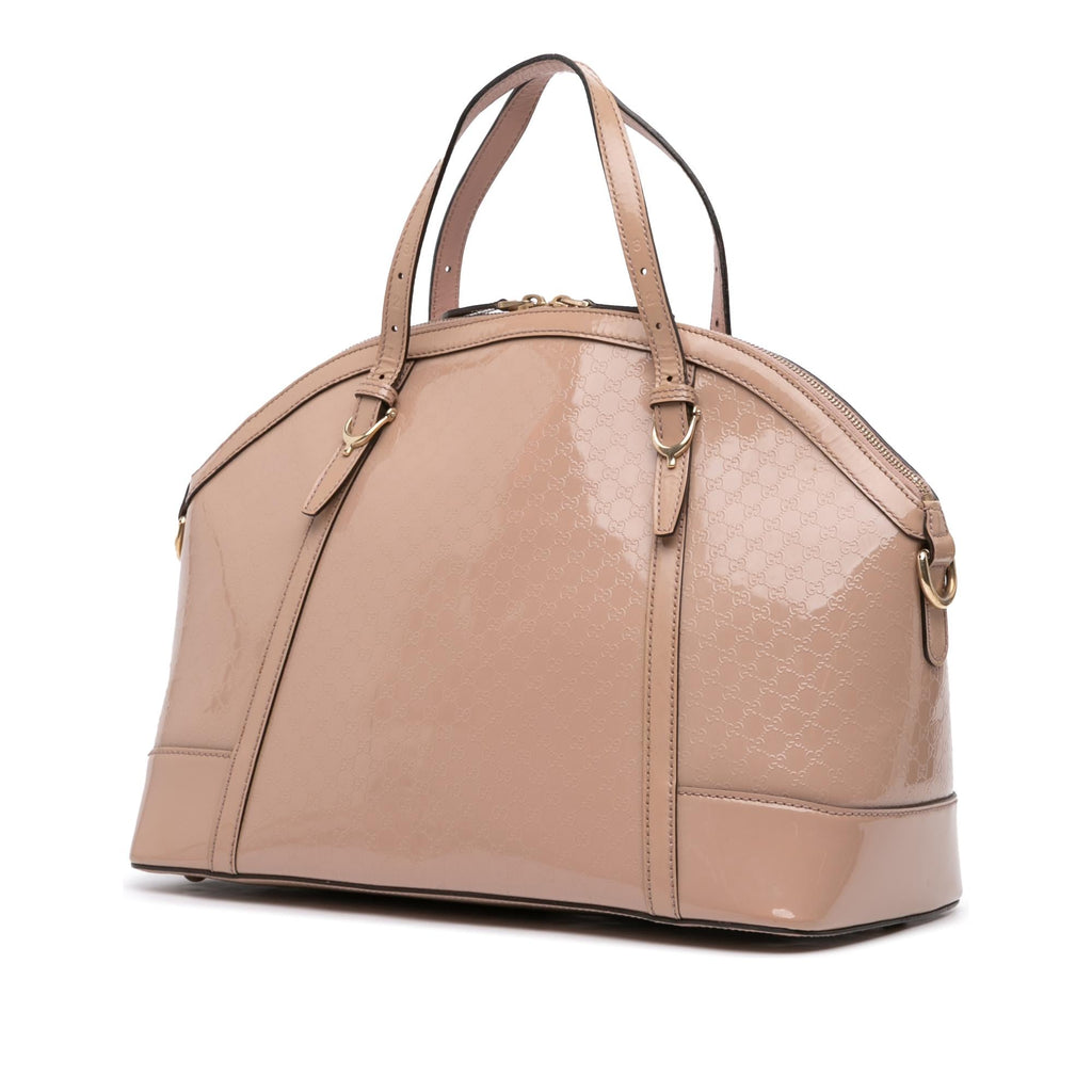 Gucci Large Microguccissima PatLBt Nice Dome Satchel