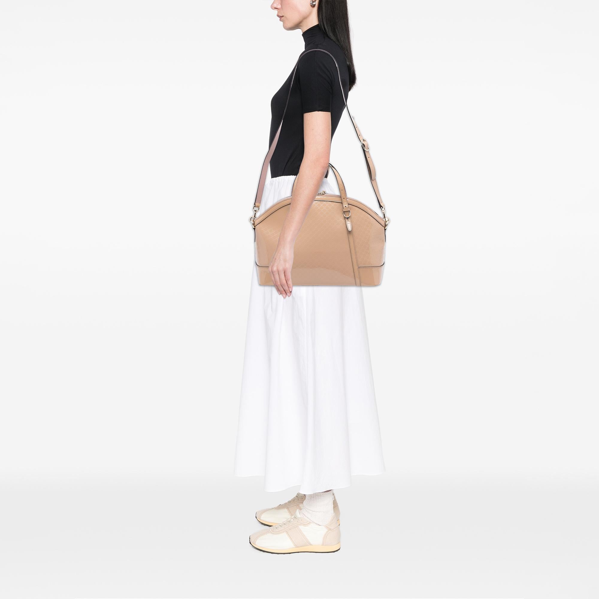 Gucci Large Microguccissima PatLBt Nice Dome Satchel
