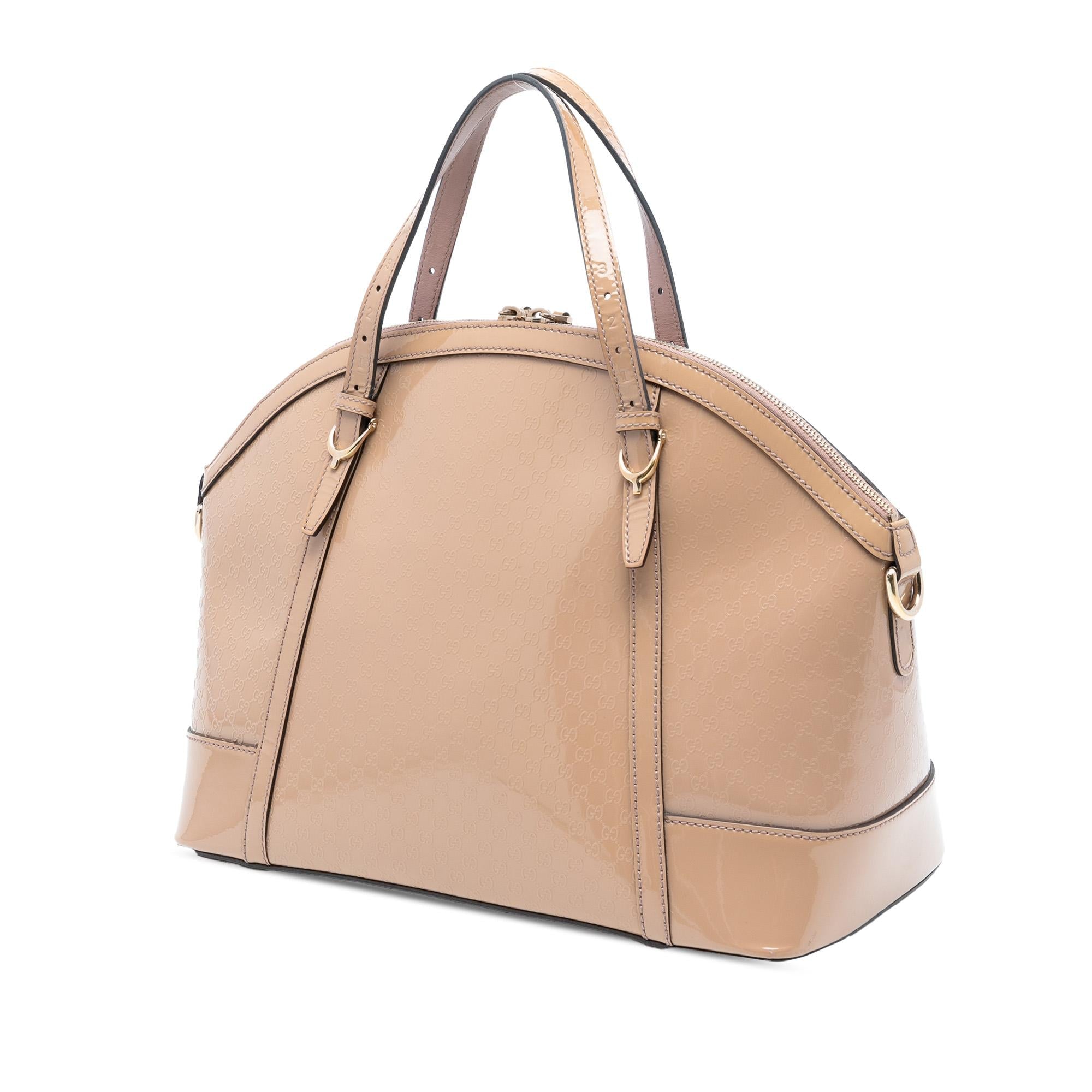 Gucci Large Microguccissima PatLBt Nice Dome Satchel