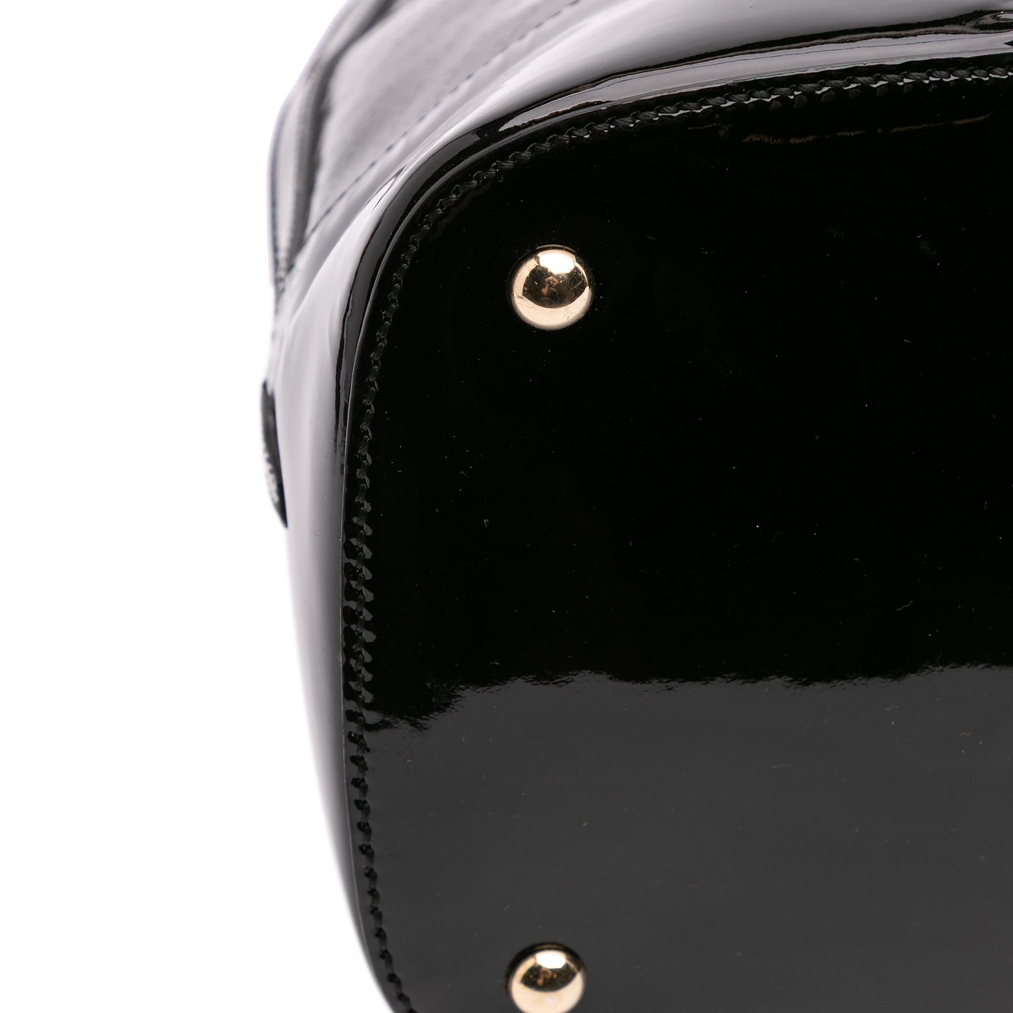 Gucci Large Microguccissima PatLBt Nice Dome Top Handle Bag