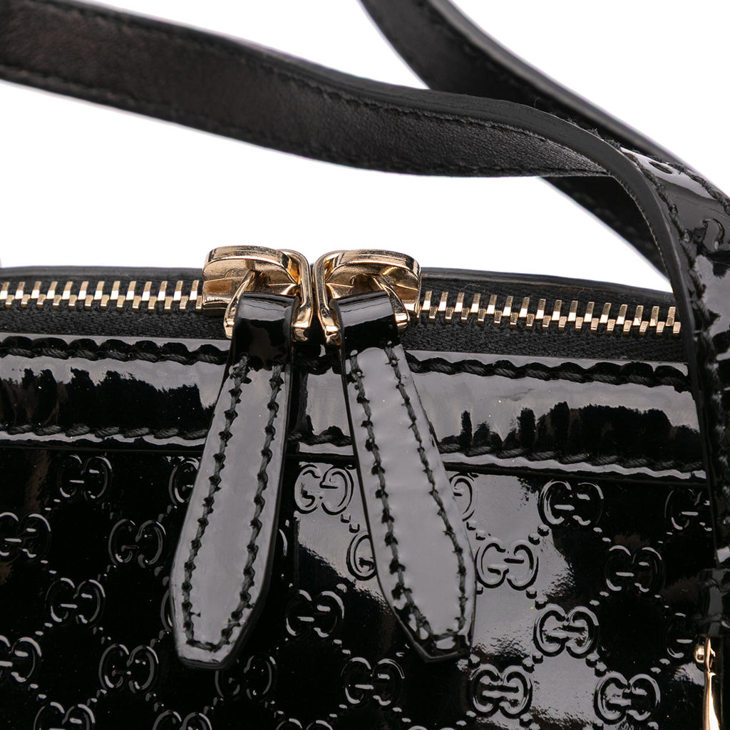 Gucci Large Microguccissima PatLBt Nice Dome Top Handle Bag