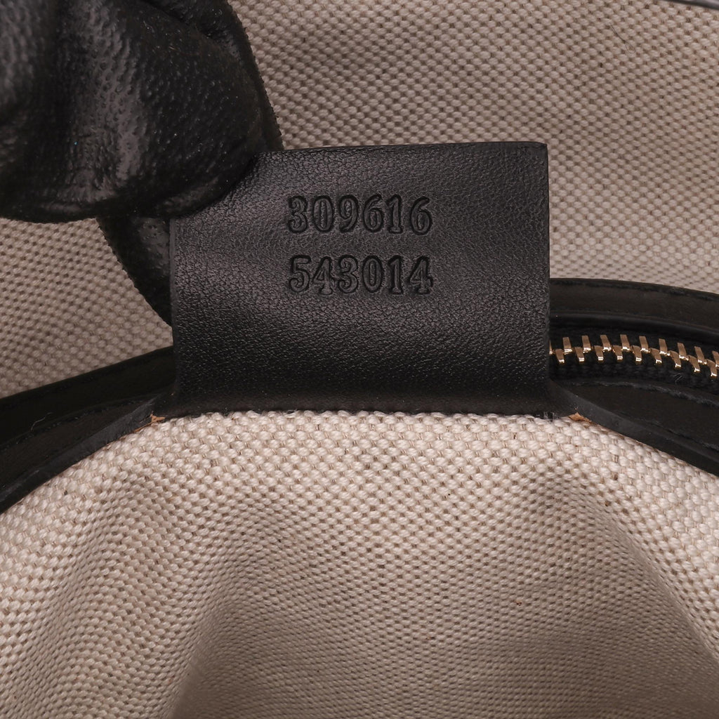 Gucci Large Microguccissima PatLBt Nice Dome Top Handle Bag