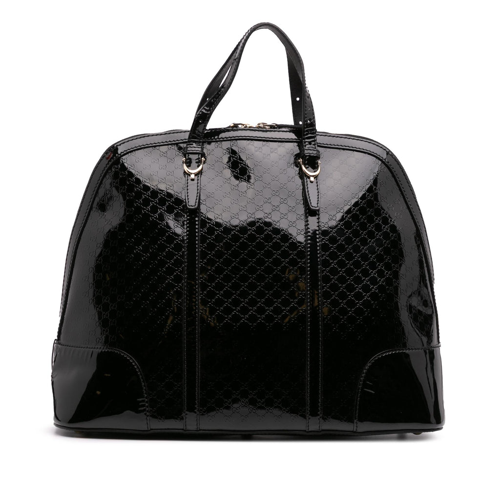 Gucci Large Microguccissima PatLBt Nice Dome Top Handle Bag