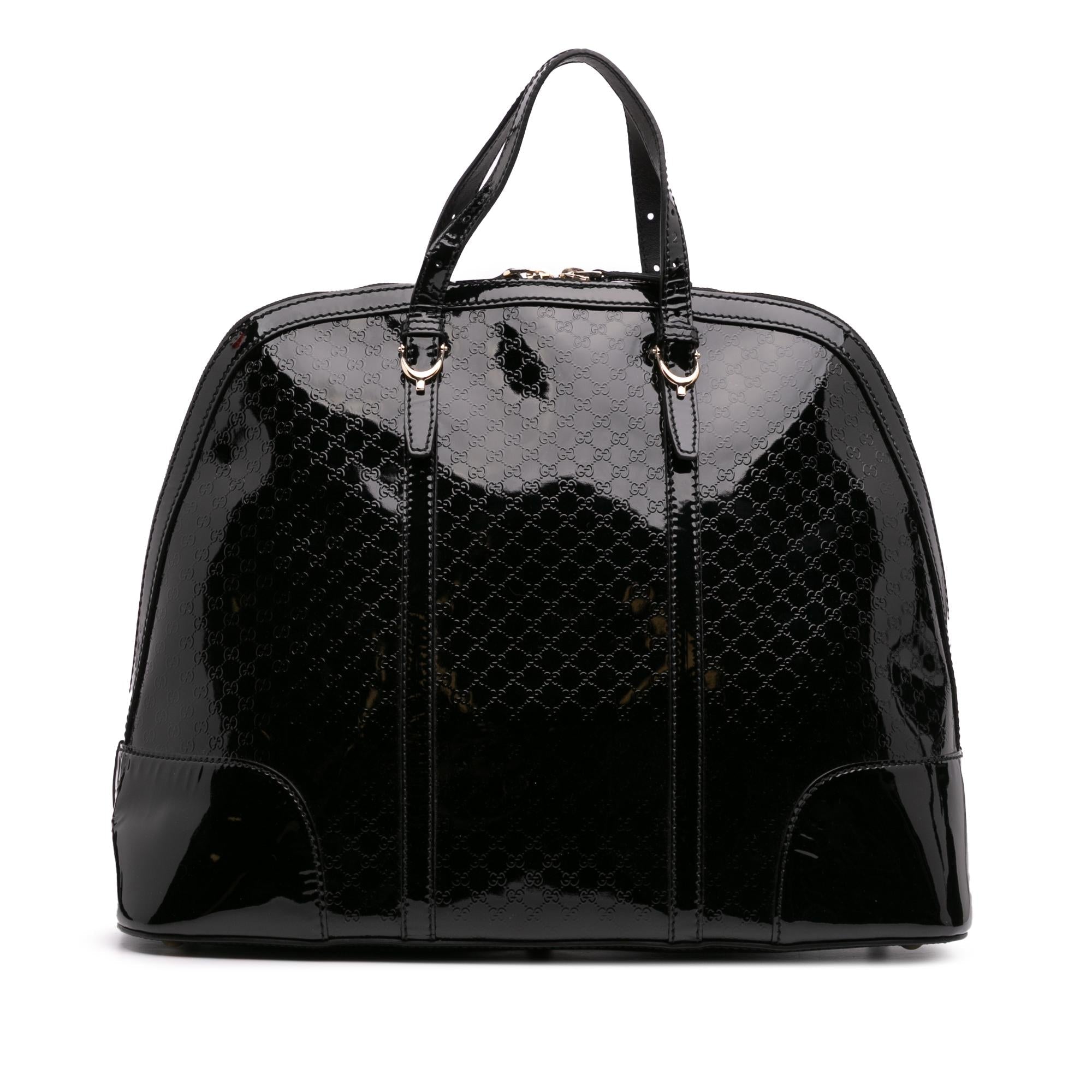 Gucci Large Microguccissima PatLBt Nice Dome Top Handle Bag