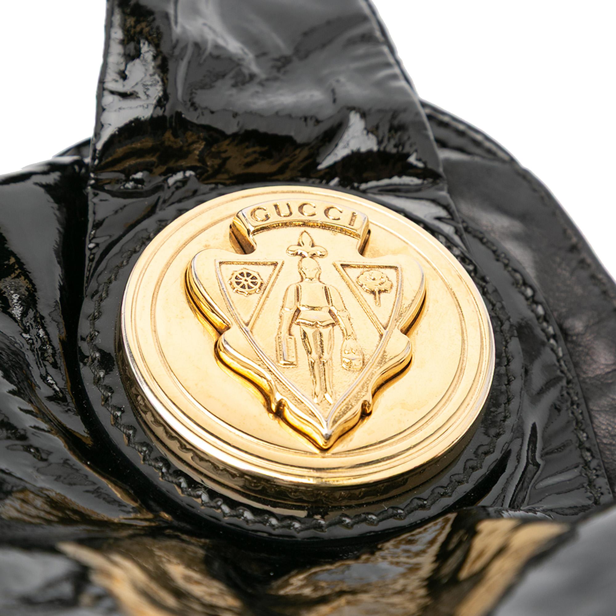 Gucci Large PatLBt Hysteria Satchel