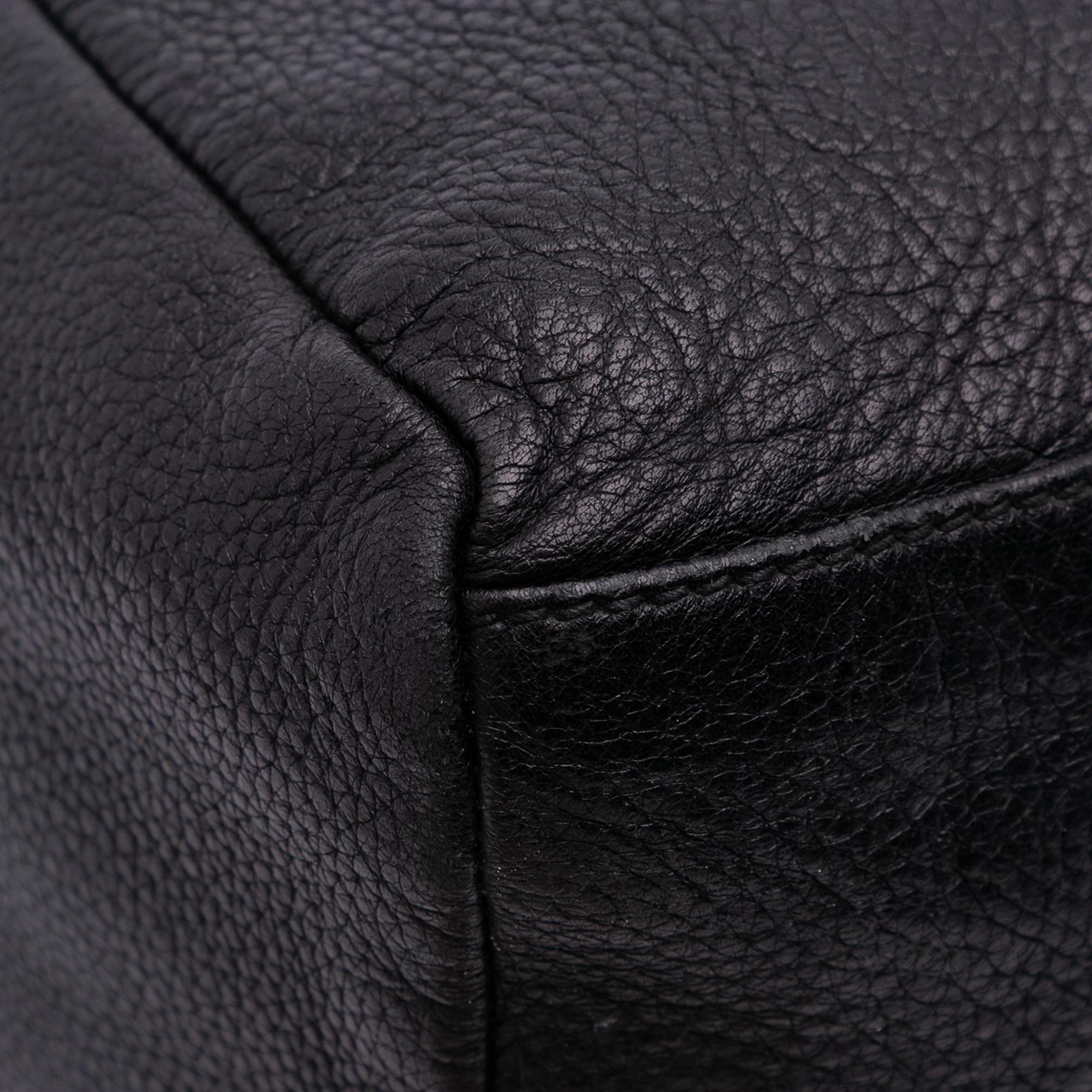 Gucci Large Pebbled Calfskin Bamboo Jungle Convertible Tote