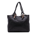 Gucci Large Pebbled Calfskin Bamboo Jungle Convertible Tote