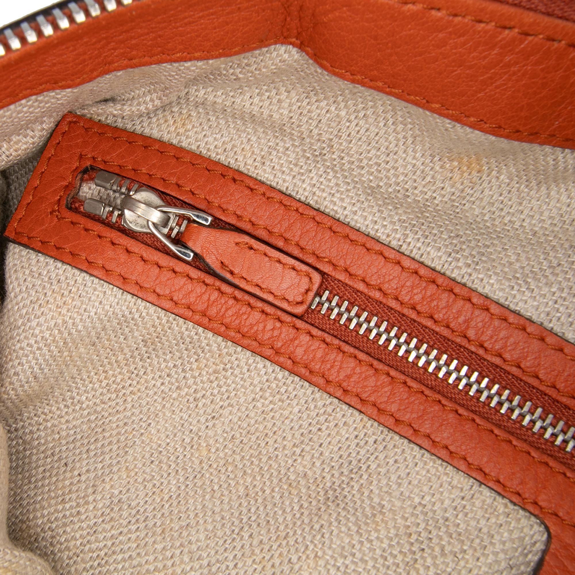 Gucci Large Pebbled Calfskin Icon Bit Satchel