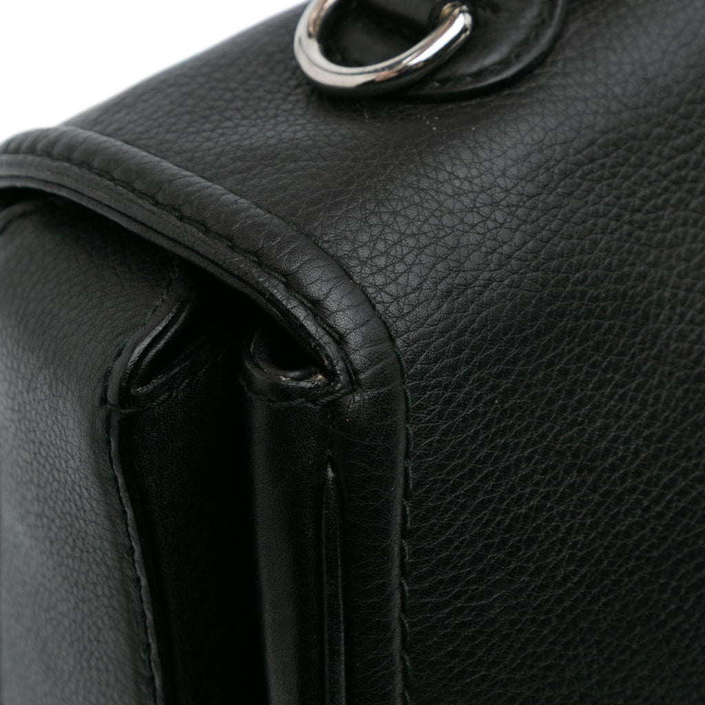 Gucci Large Pebbled Calfskin New Bamboo Top Handle Bag