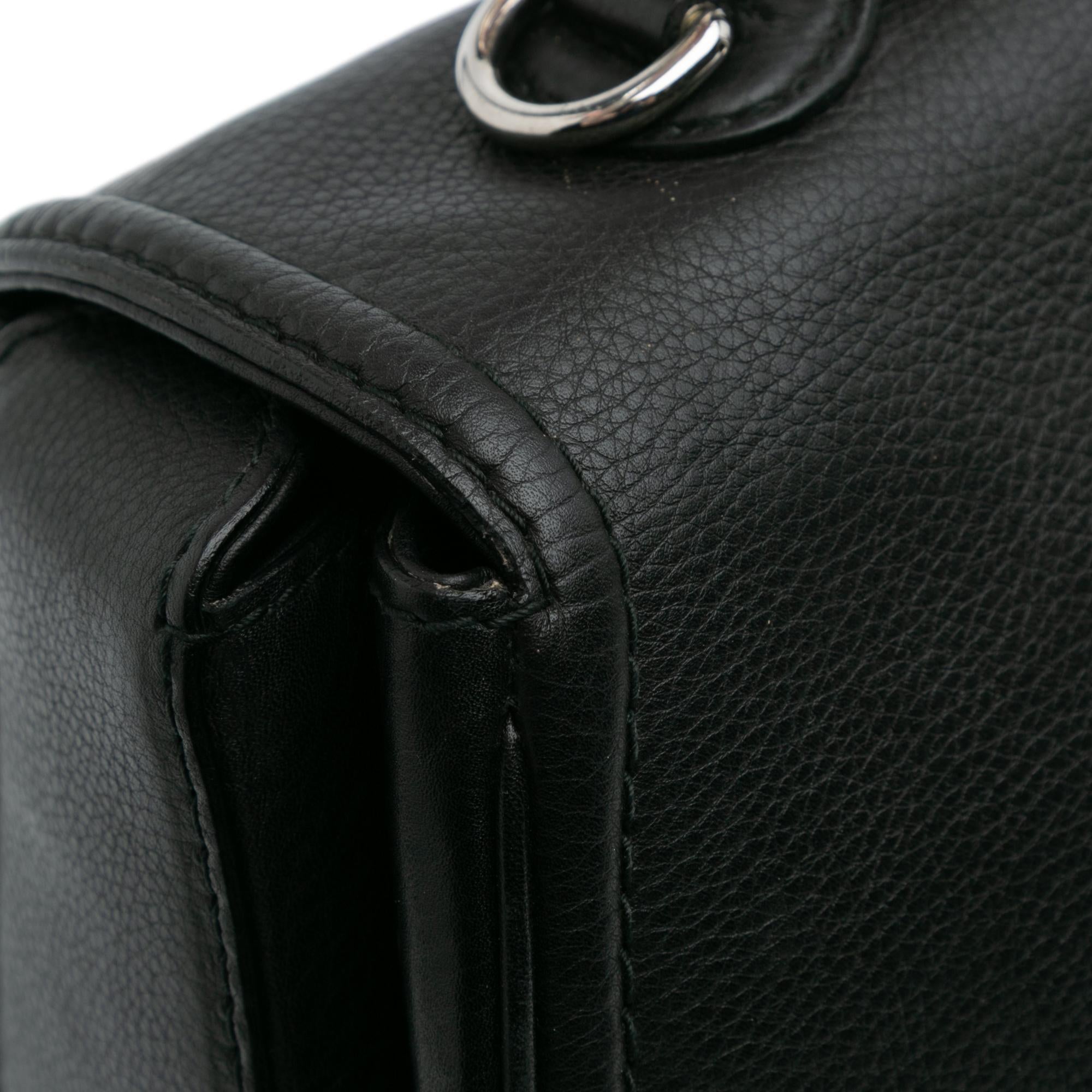 Gucci Large Pebbled Calfskin New Bamboo Top Handle Bag
