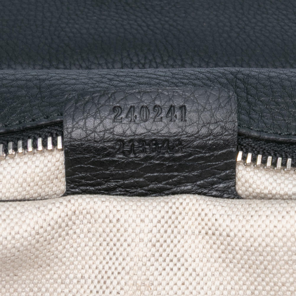 Gucci Large Pebbled Calfskin New Bamboo Top Handle Bag