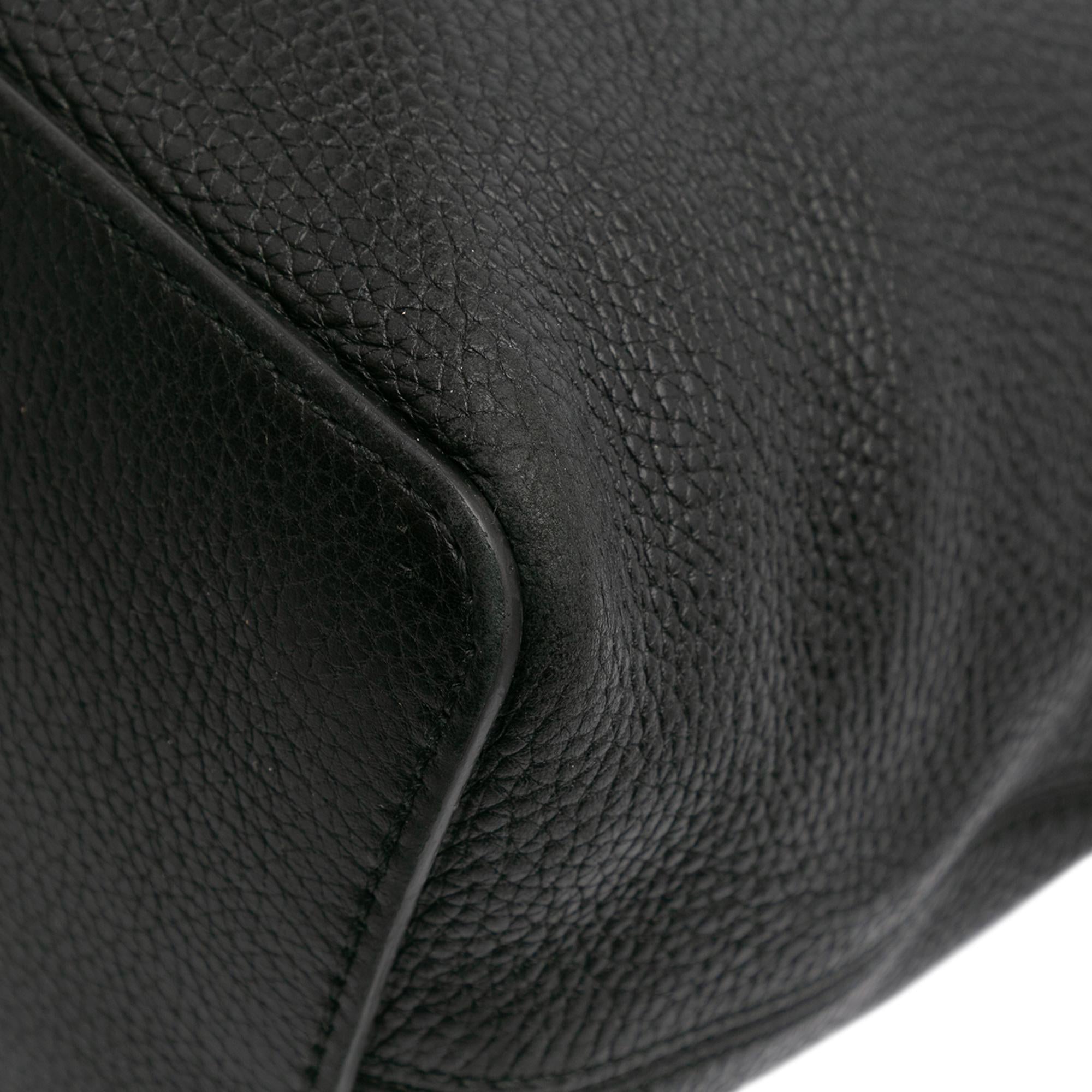 Gucci Large Pebbled Calfskin Soho Convertible Hobo