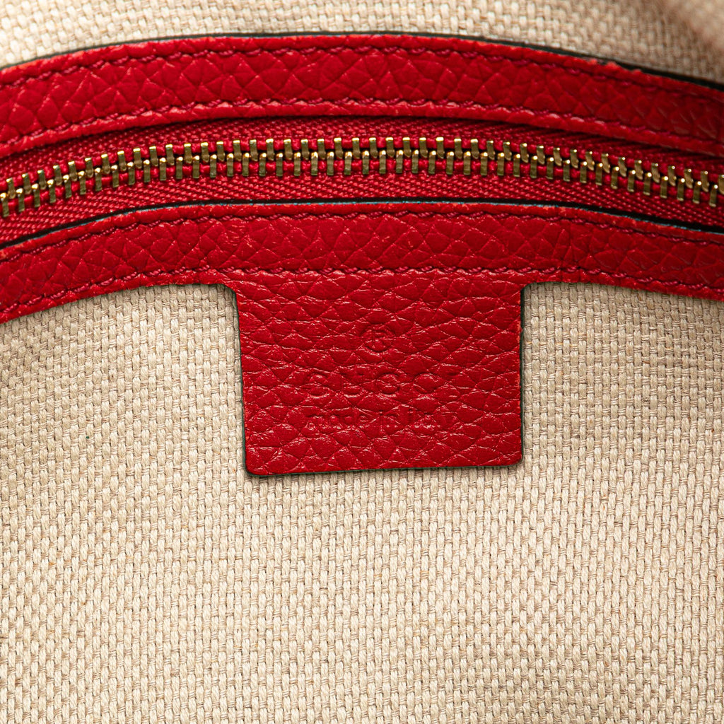Gucci Large Pebbled Calfskin Soho Convertible Hobo