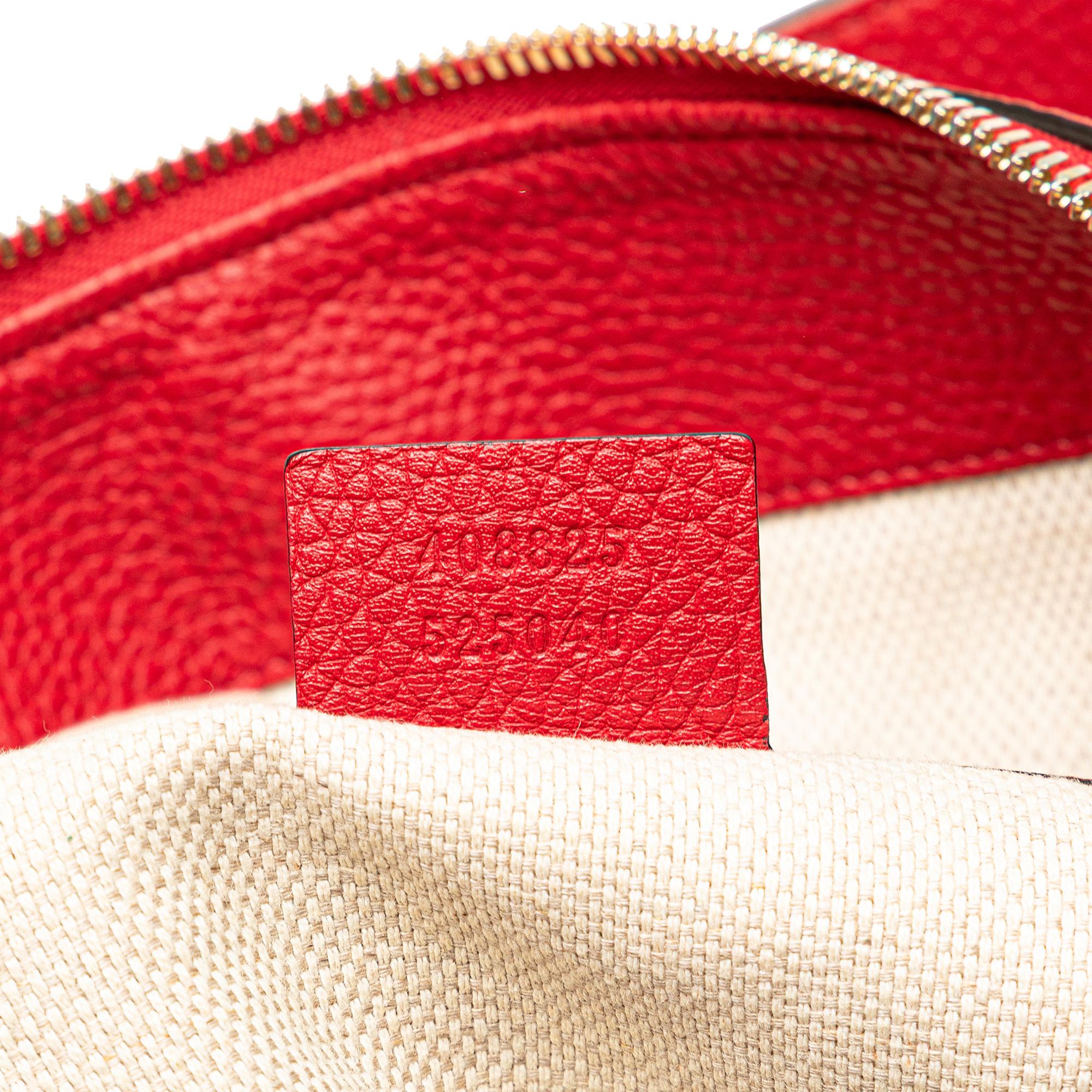 Gucci Large Pebbled Calfskin Soho Convertible Hobo