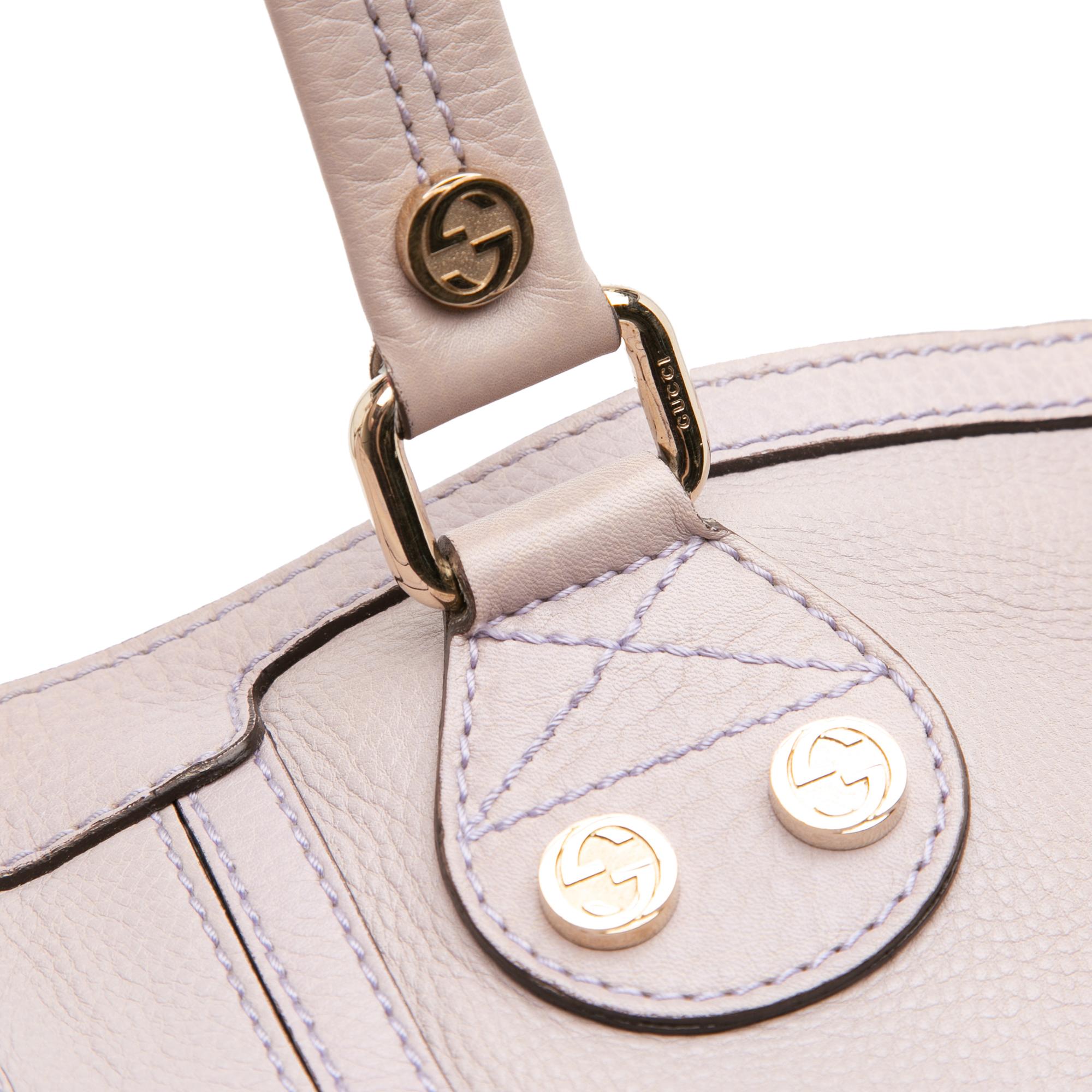 Gucci Large Pebbled Calfskin Sunset Tote
