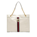 Gucci Large Web Leather Rajah Tote