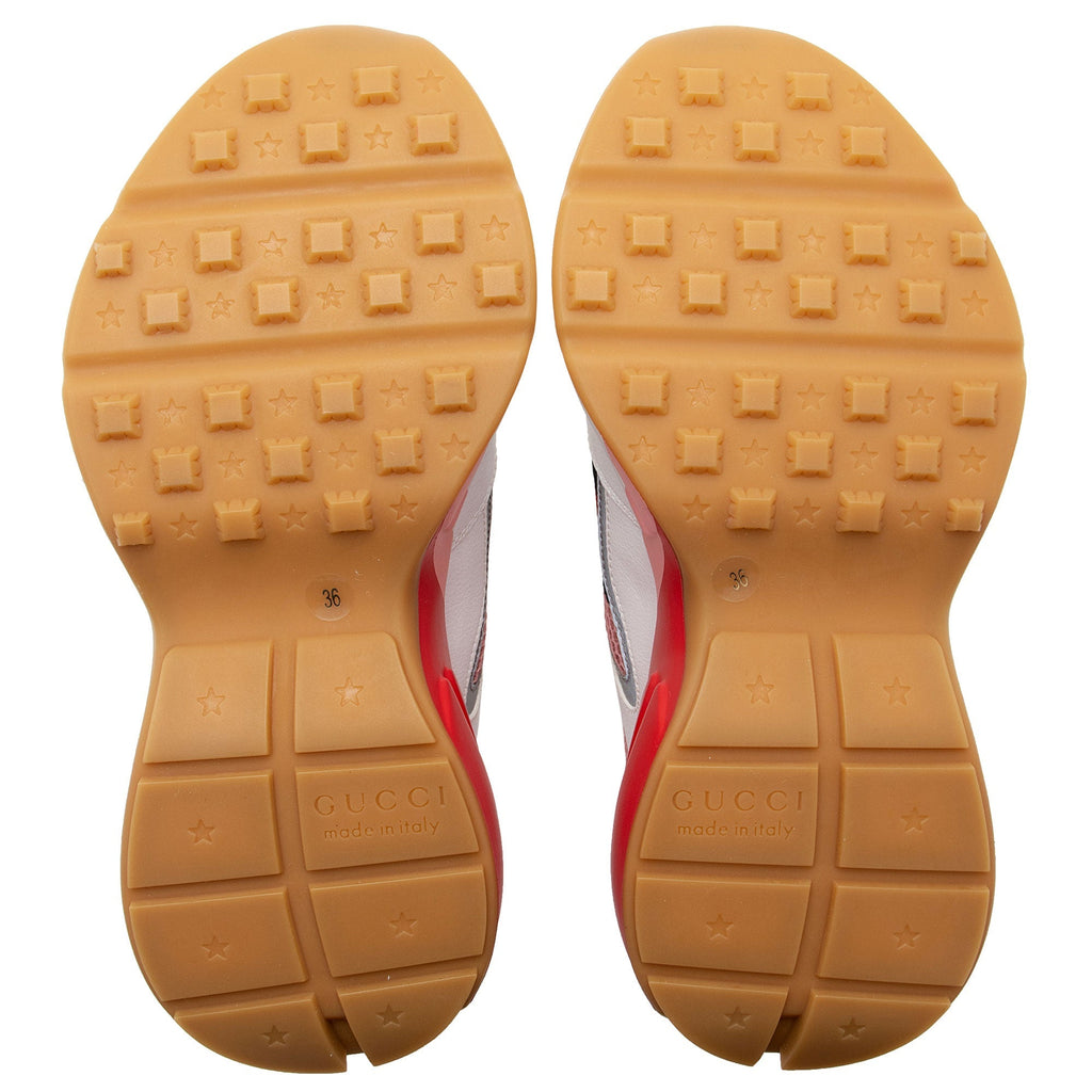 Gucci Lavaredo Eco-Fabric Web Rhyton Sneakers - Size 6 / 36 (SHF-BysShW)