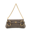 Gucci Tom Ford Leather 1921 Horsebit Shoulder Bag (SHF-20110)