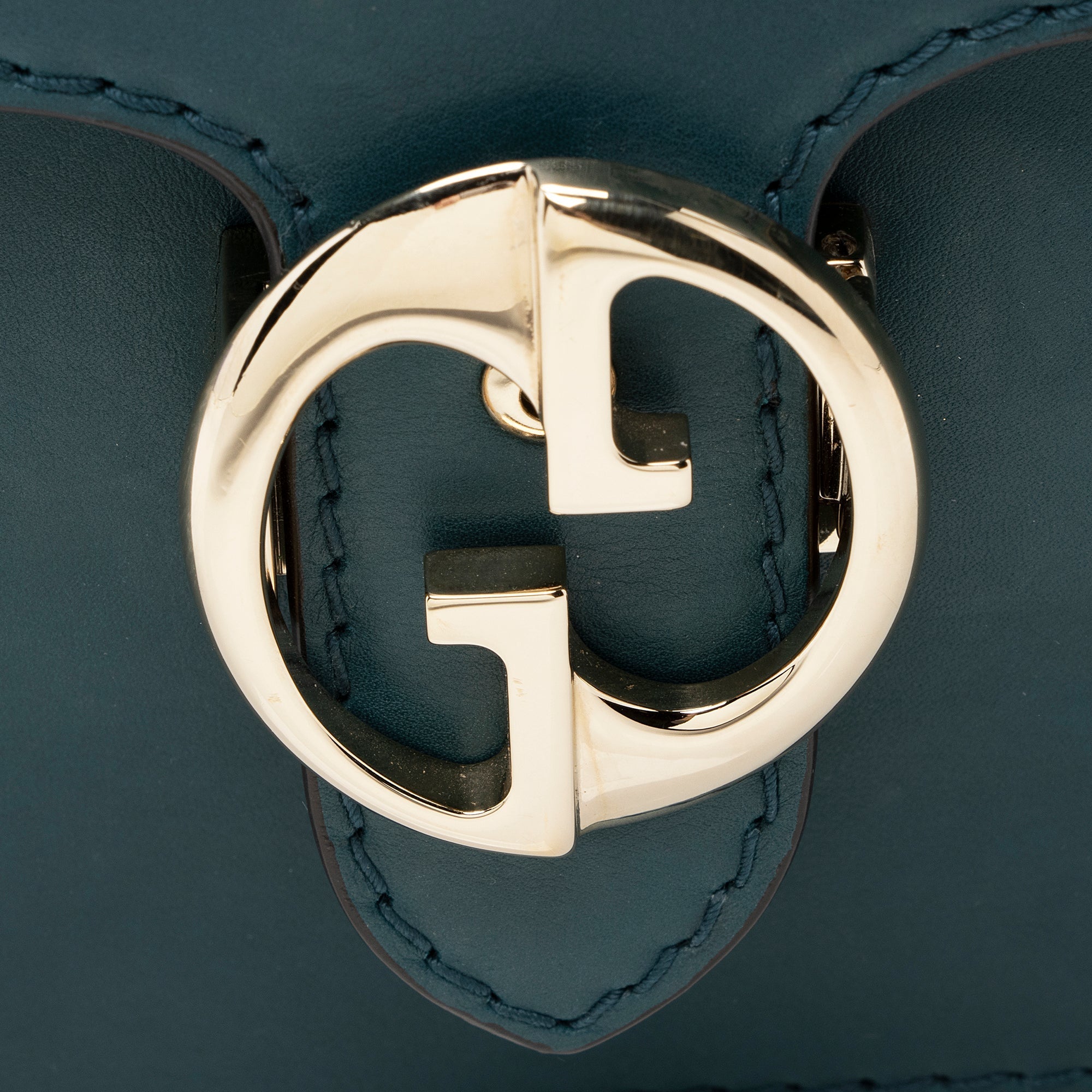 Gucci Leather 1973 Flap Medium Shoulder Bag (SHF-22205)
