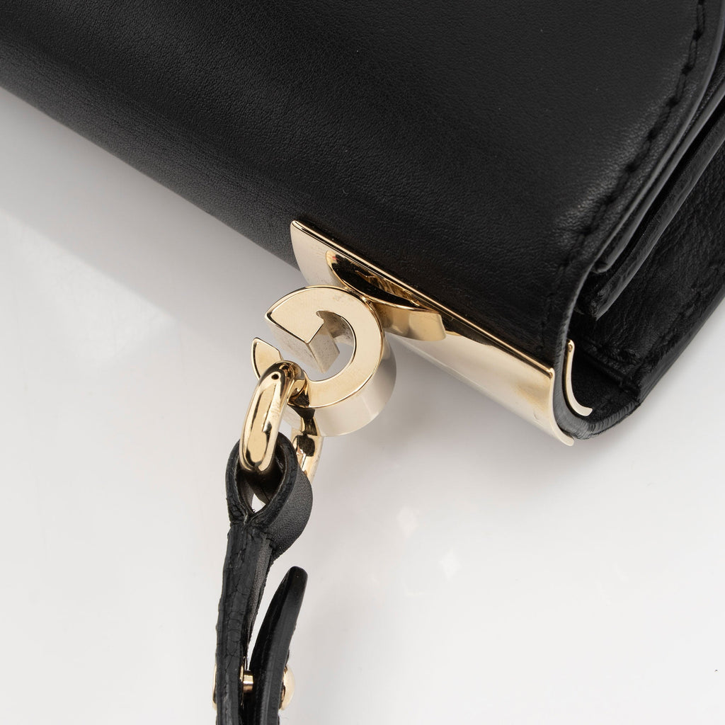 Gucci Leather 1973 Flap Medium Shoulder Bag (SHF-T6hZOI)