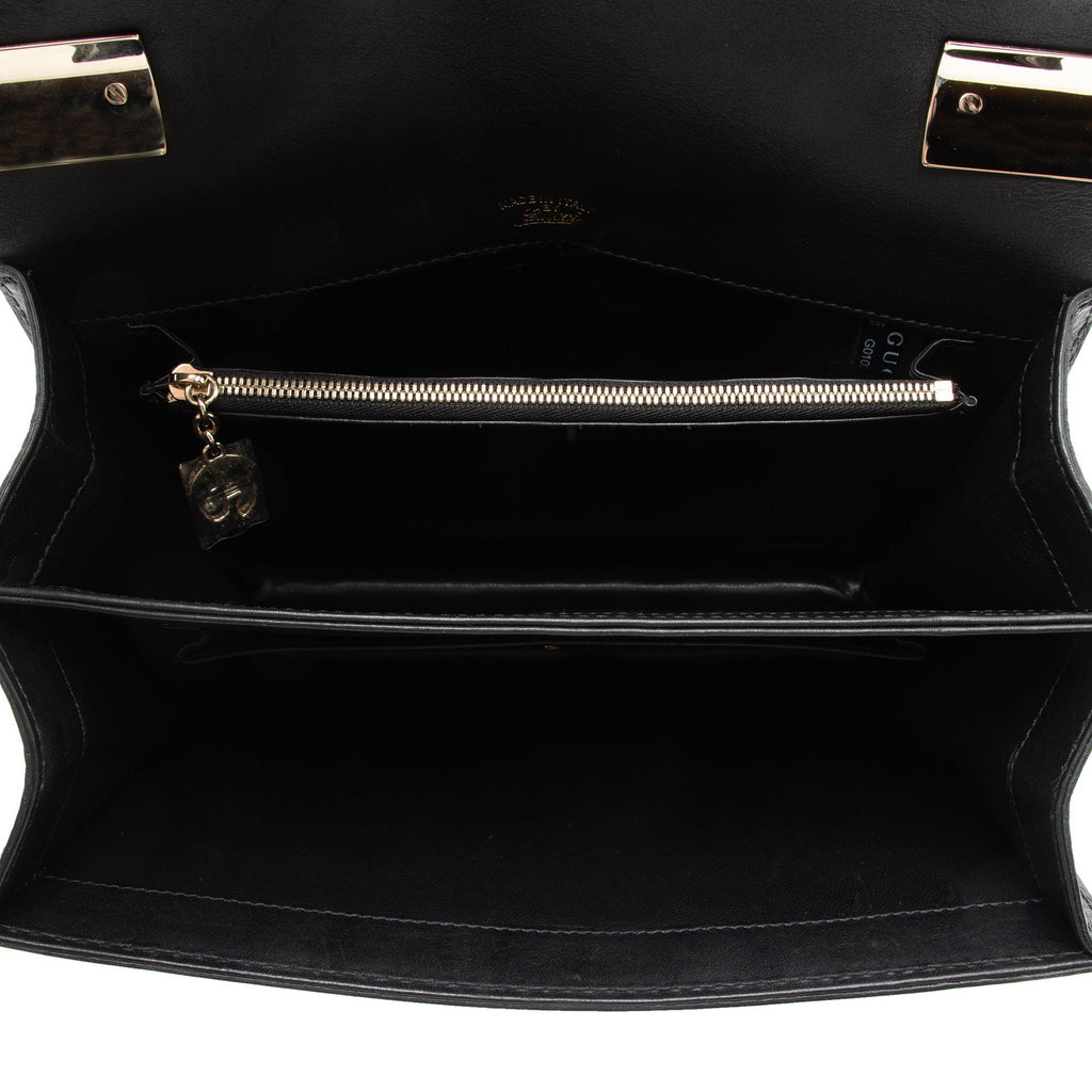 Gucci Leather 1973 Flap Medium Shoulder Bag (SHF-T6hZOI)