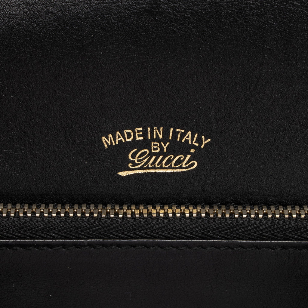 Gucci Leather 1973 Flap Medium Shoulder Bag (SHF-T6hZOI)