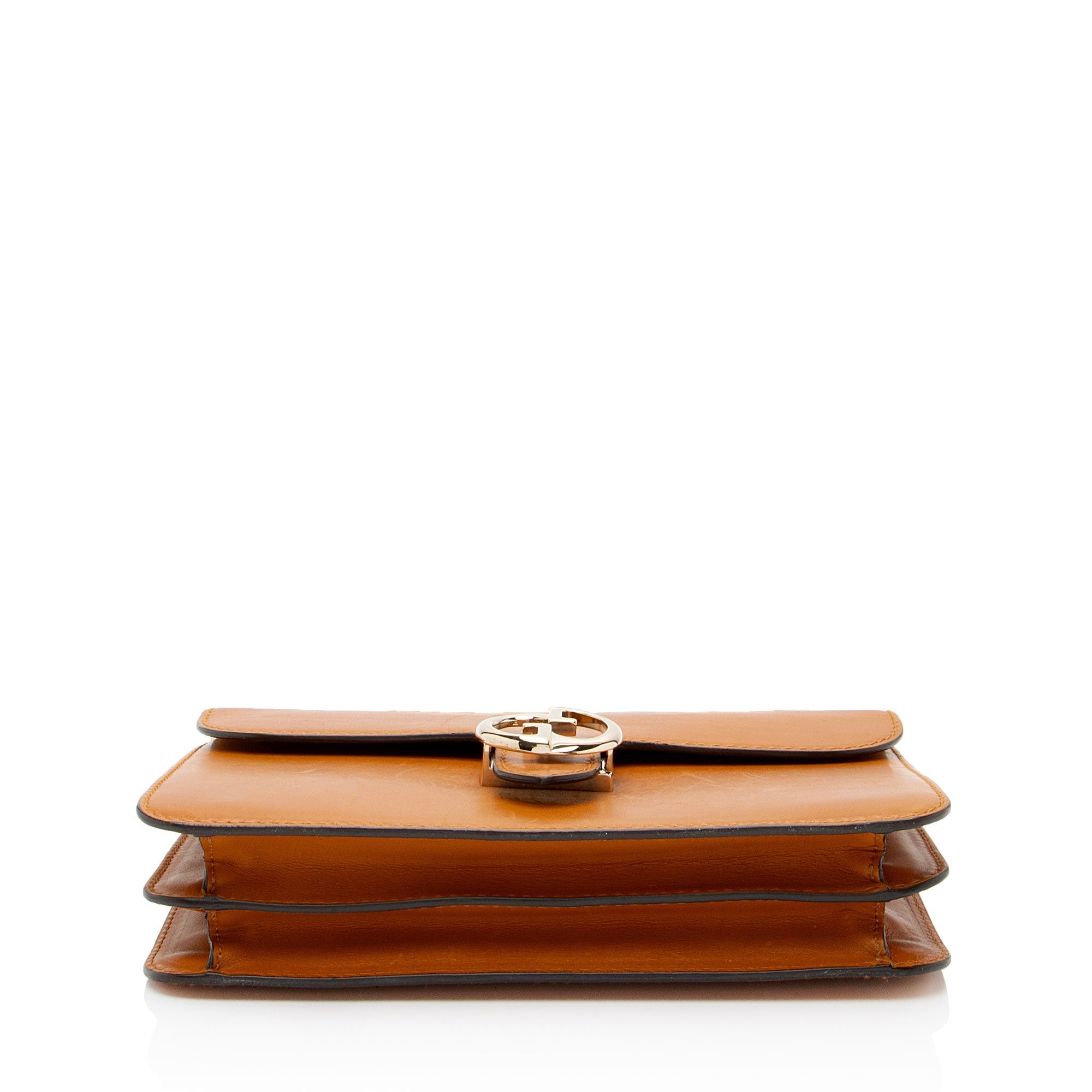Gucci Leather 1973 Flap Medium Shoulder Bag