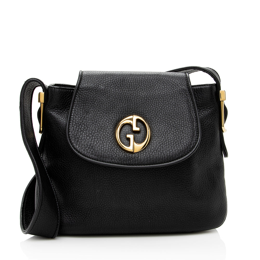 Gucci Leather 1973 Shoulder Bag - FINAL SALE (SHF-19421)