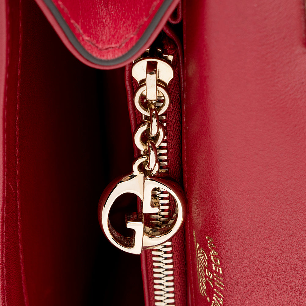 Gucci Leather 1973 Small Top Handle Satchel (SHF-16665)