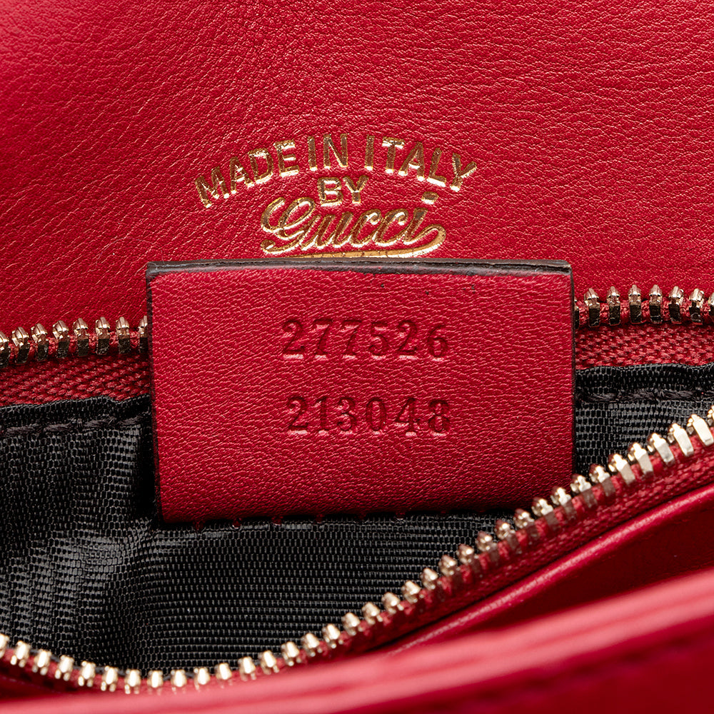 Gucci Leather 1973 Small Top Handle Satchel (SHF-16665)