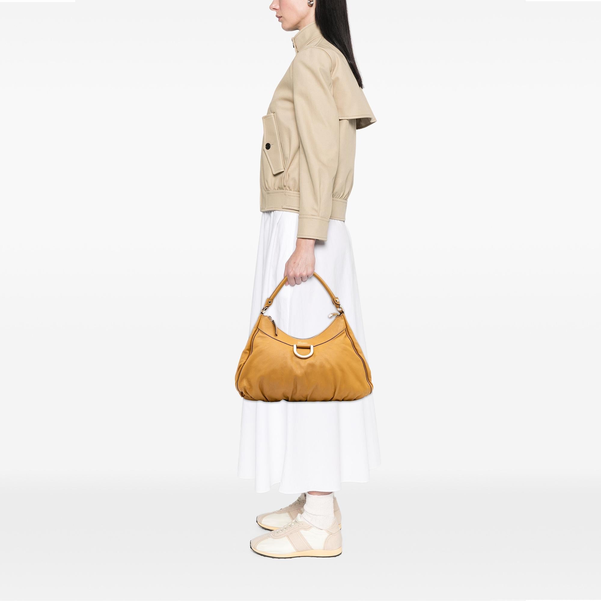 Gucci Leather Abbey D Ring Shoulder Bag