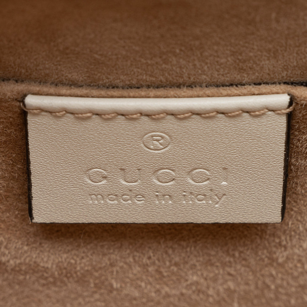 Gucci Leather Animal Studs Sylvie Mini Satchel